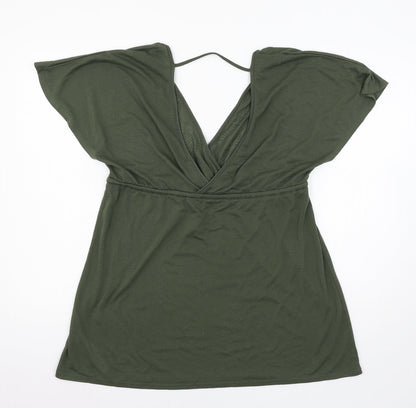 Preloved Atmosphere Womens Green  Jersey Basic T-Shirt Size S - Back
