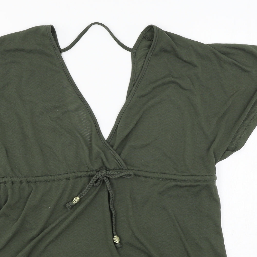 Atmosphere Womens Green  Jersey Basic T-Shirt Size S