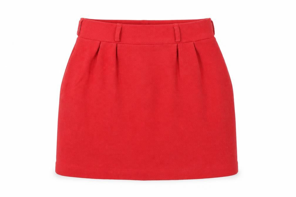 H&M Womens Red  Jersey A-Line Skirt Size L