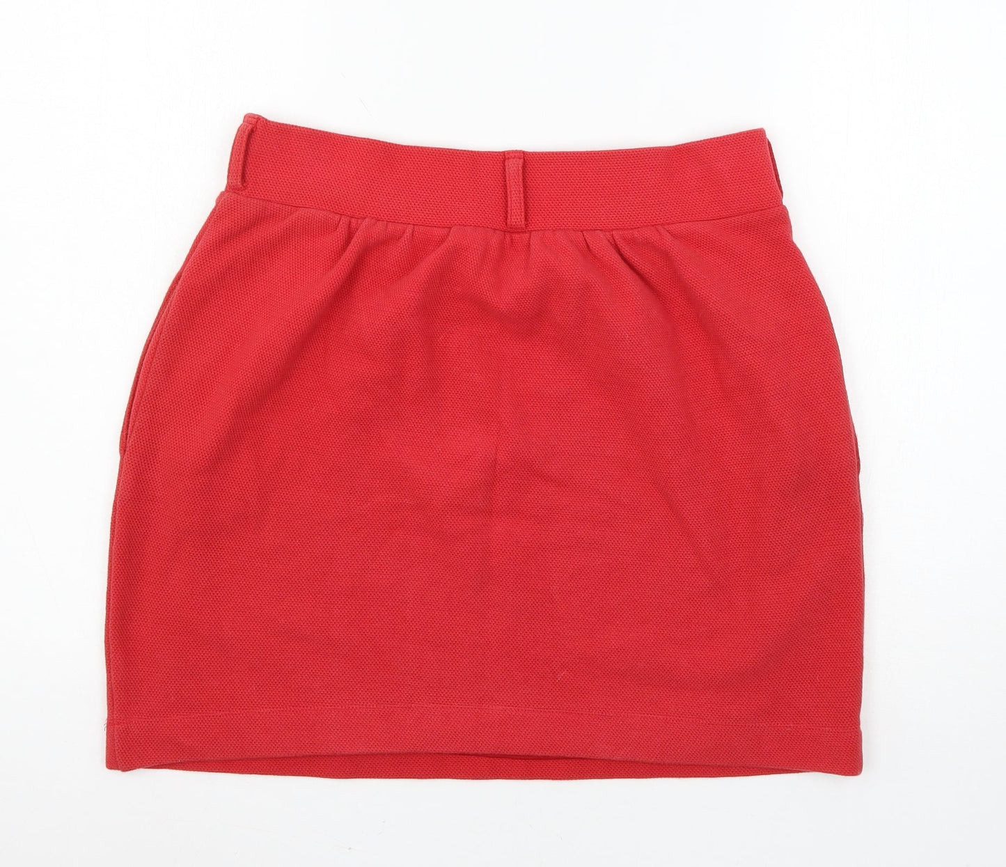 H&M Womens Red  Jersey A-Line Skirt Size L