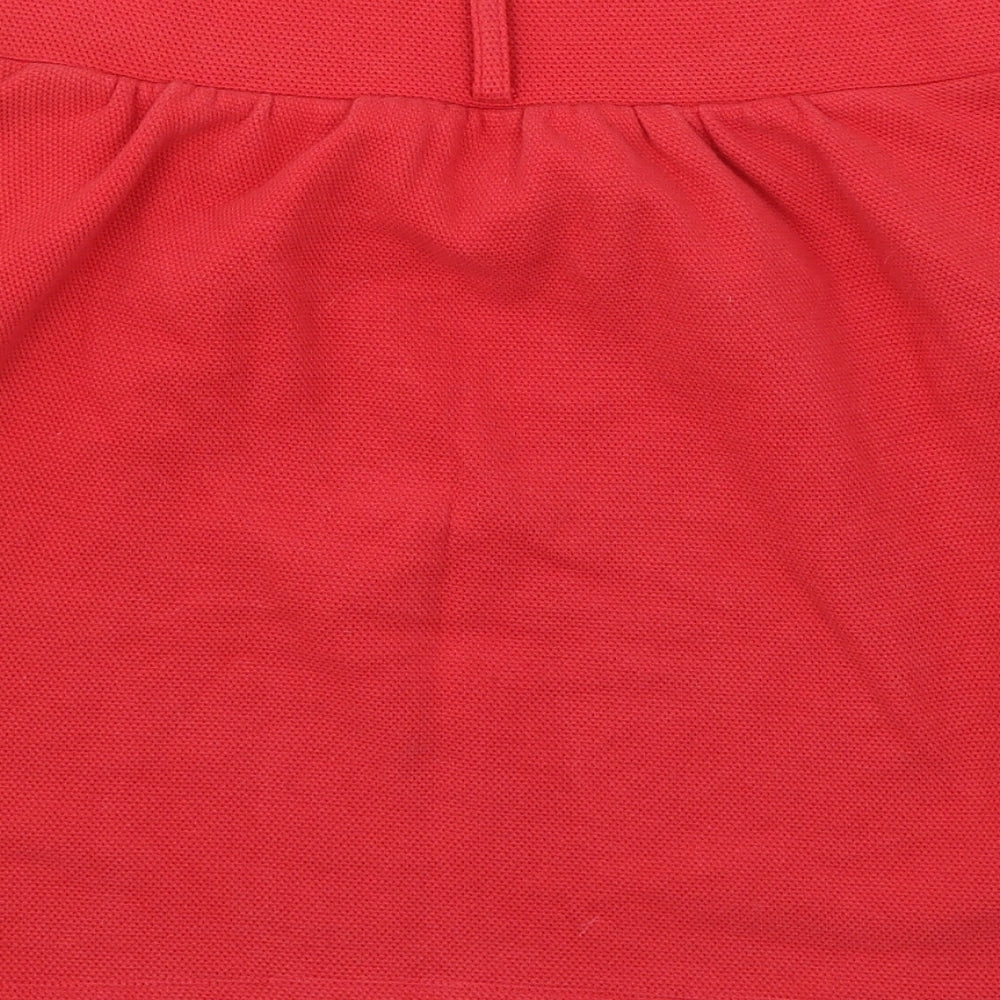 H&M Womens Red  Jersey A-Line Skirt Size L