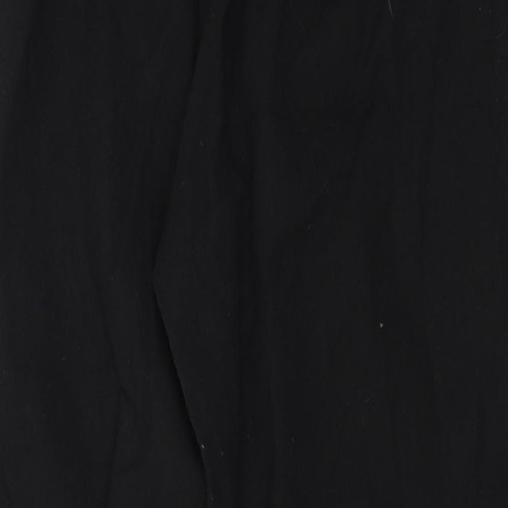 W Womens Black   Trousers  Size 10 L23 in
