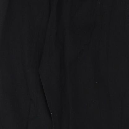 W Womens Black   Trousers  Size 10 L23 in