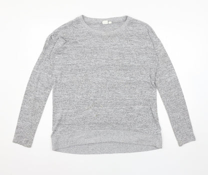 Gap Womens Grey  Jersey Pullover Sweatshirt Size XS