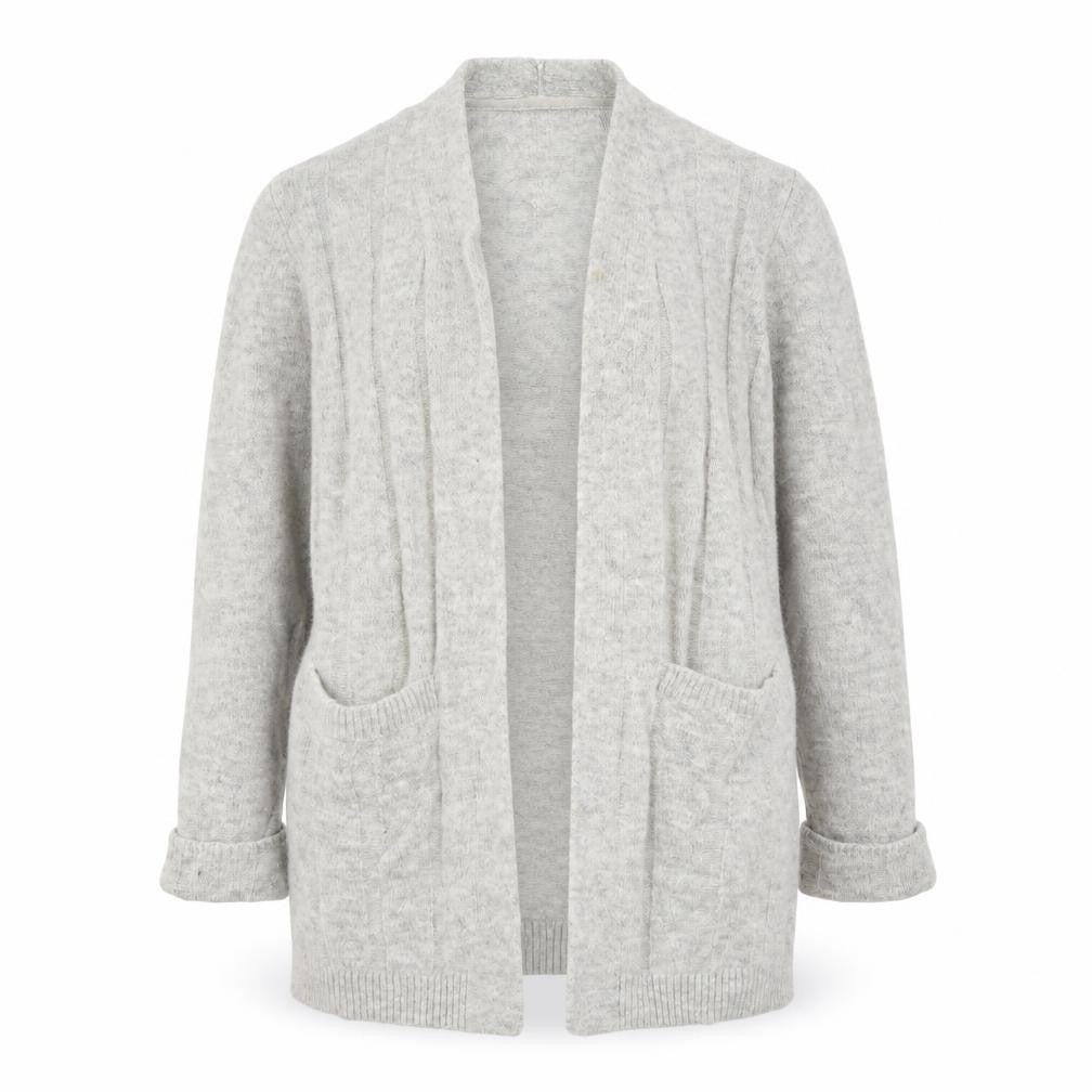 Marks & Spencer Womens Grey  Knit Cardigan Jumper Size M