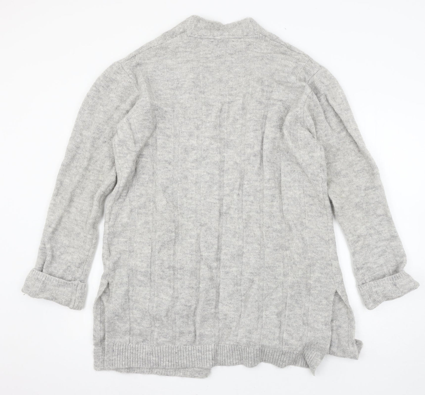 Marks and Spencer Womens Grey  Knit Cardigan Jumper Size M