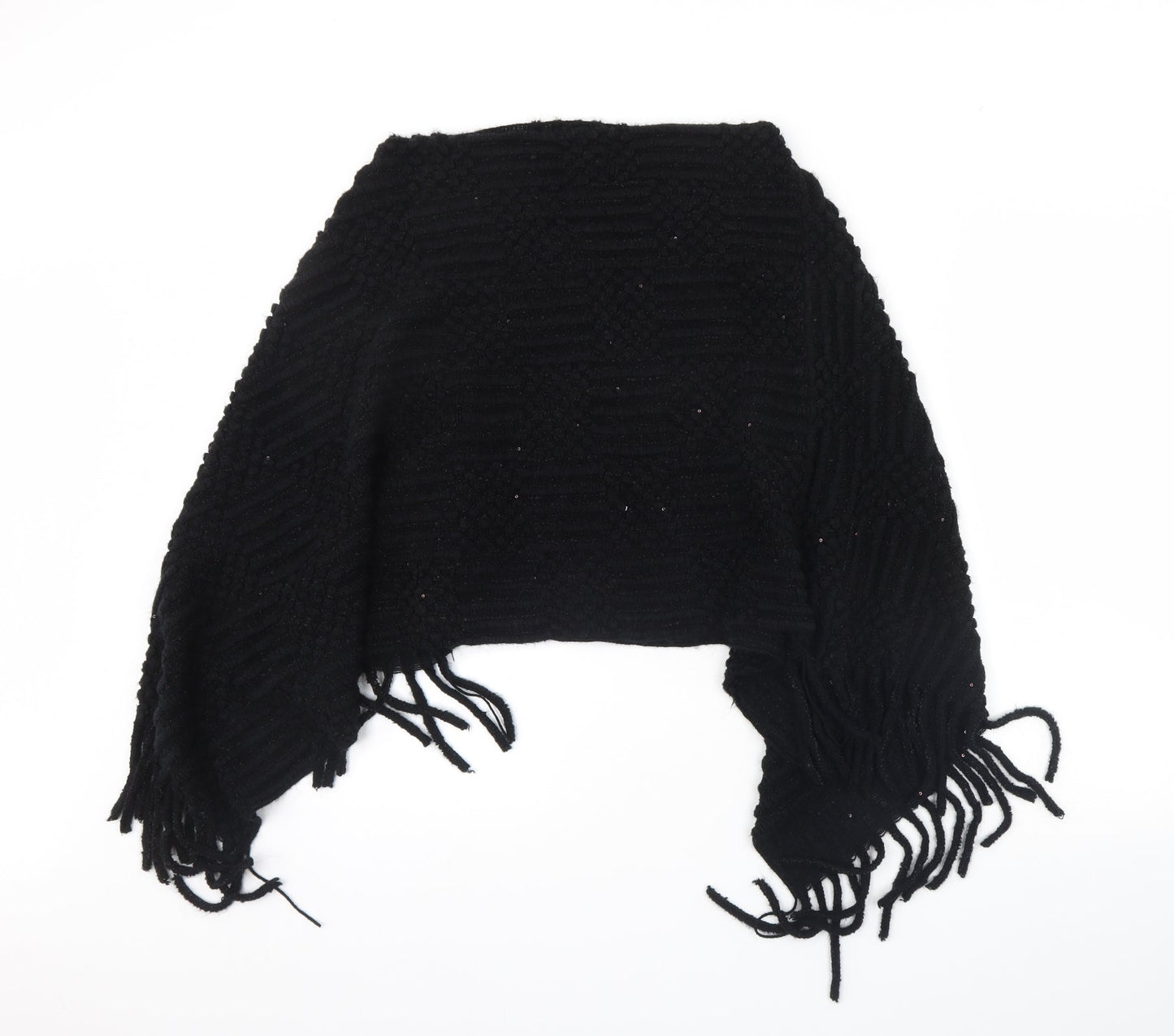 Preworn Womens Black    Scarf