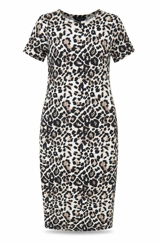 Dorothy Perkins Womens Brown Animal Print  Maxi  Size 8
