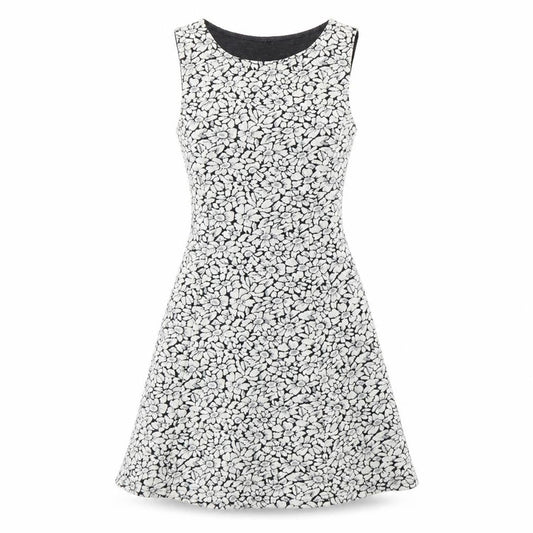 Divided Womens Black Floral  Fit & Flare  Size 8