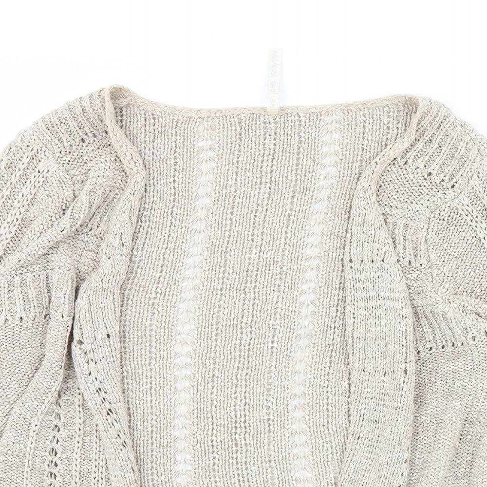 evie Womens Beige   Cardigan Jumper Size 14