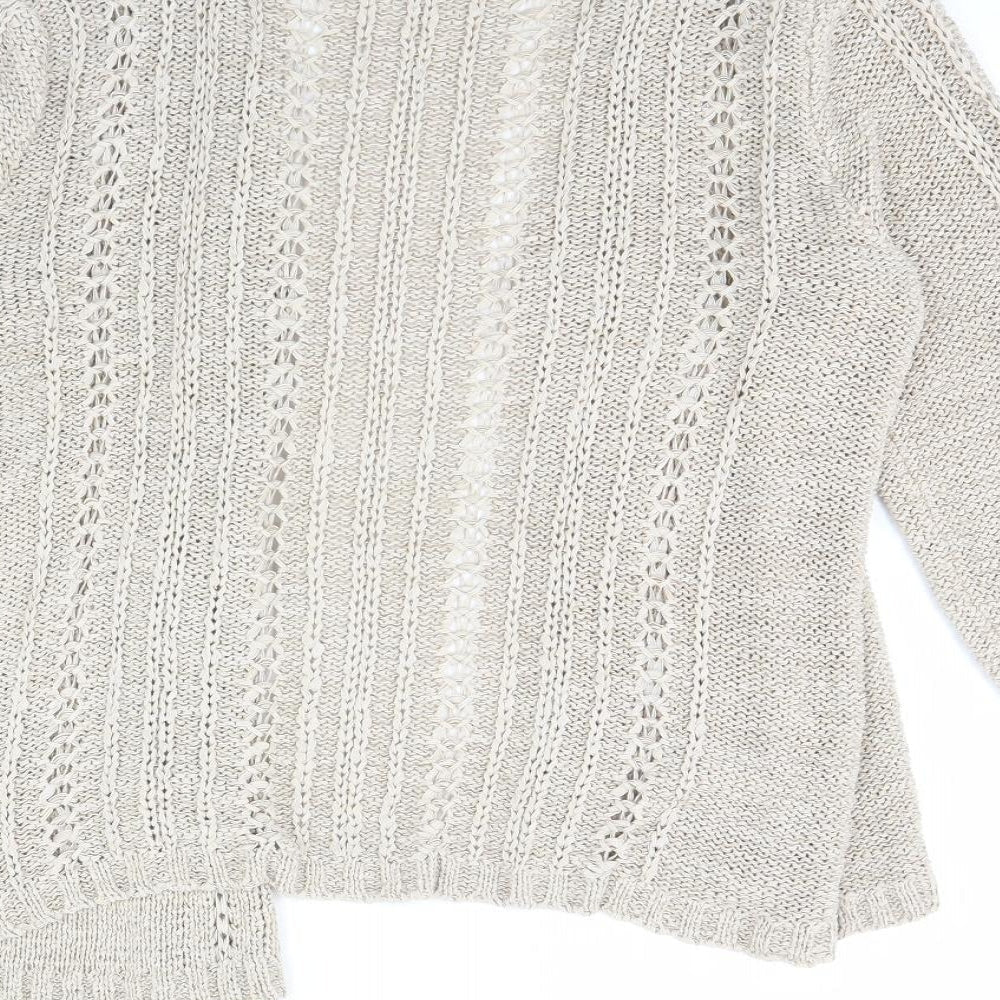 evie Womens Beige   Cardigan Jumper Size 14