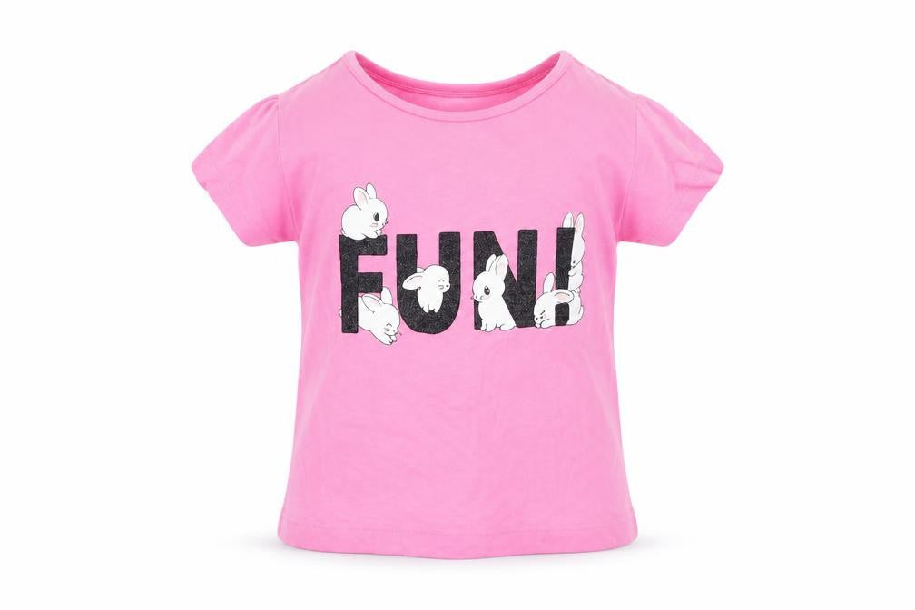 H&M Girls Pink   Basic T-Shirt Size 18-24 Months  - fun