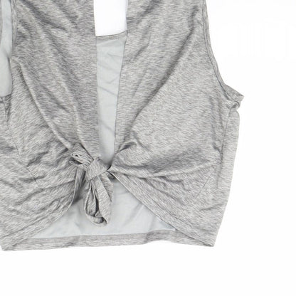 WorkOut Womens Grey   Basic T-Shirt Size 10