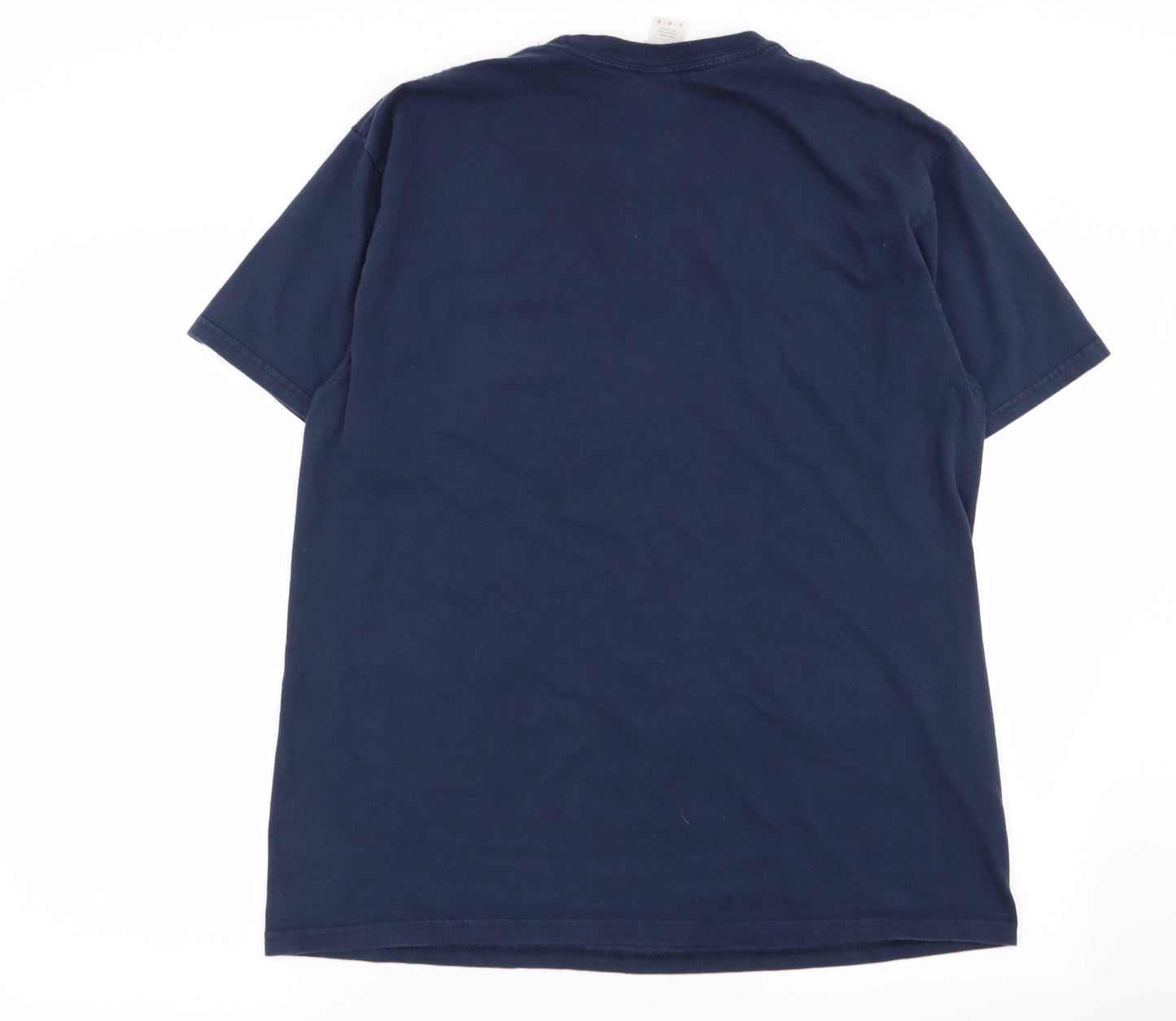 Gildan Mens Blue    T-Shirt Size L