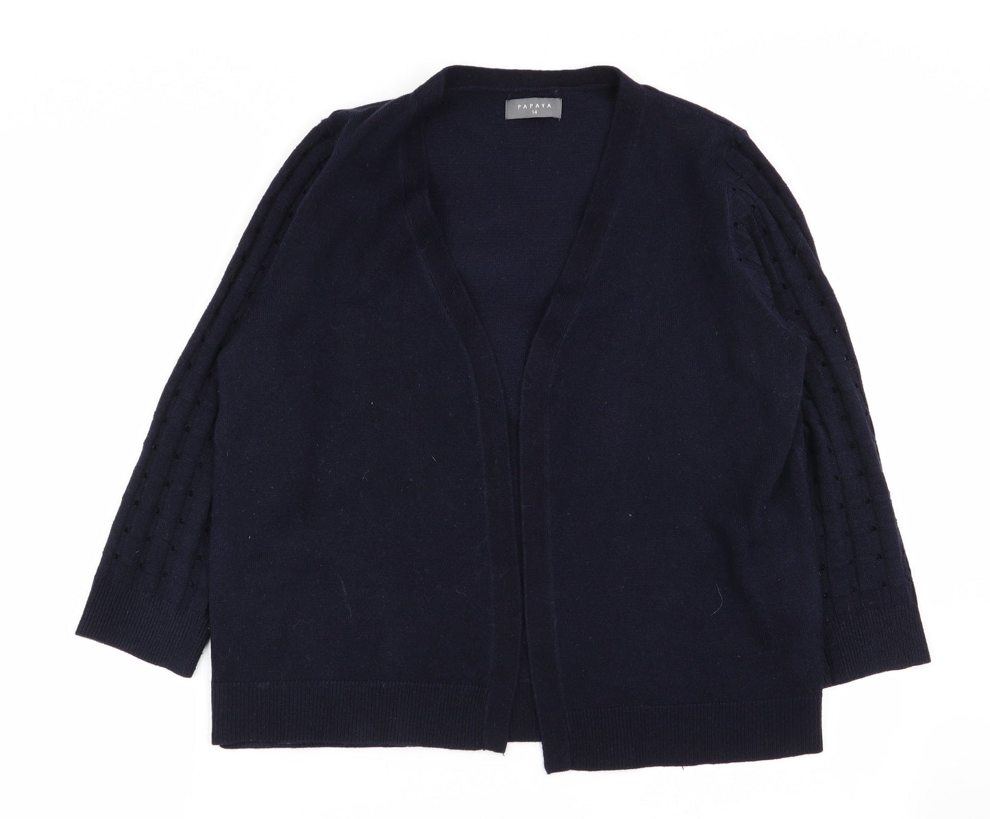 Papaya Womens Blue   Cardigan Jumper Size 14
