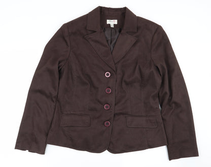 oscar b Womens Brown   Jacket Blazer Size 18