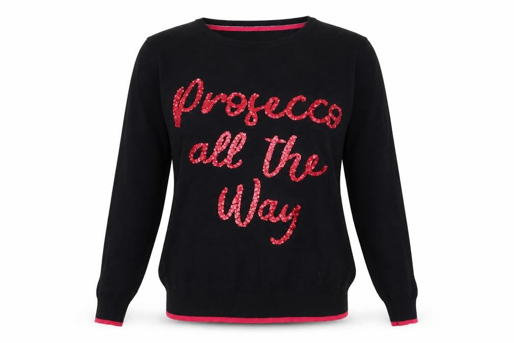 Papaya Womens Black   Pullover Jumper Size S