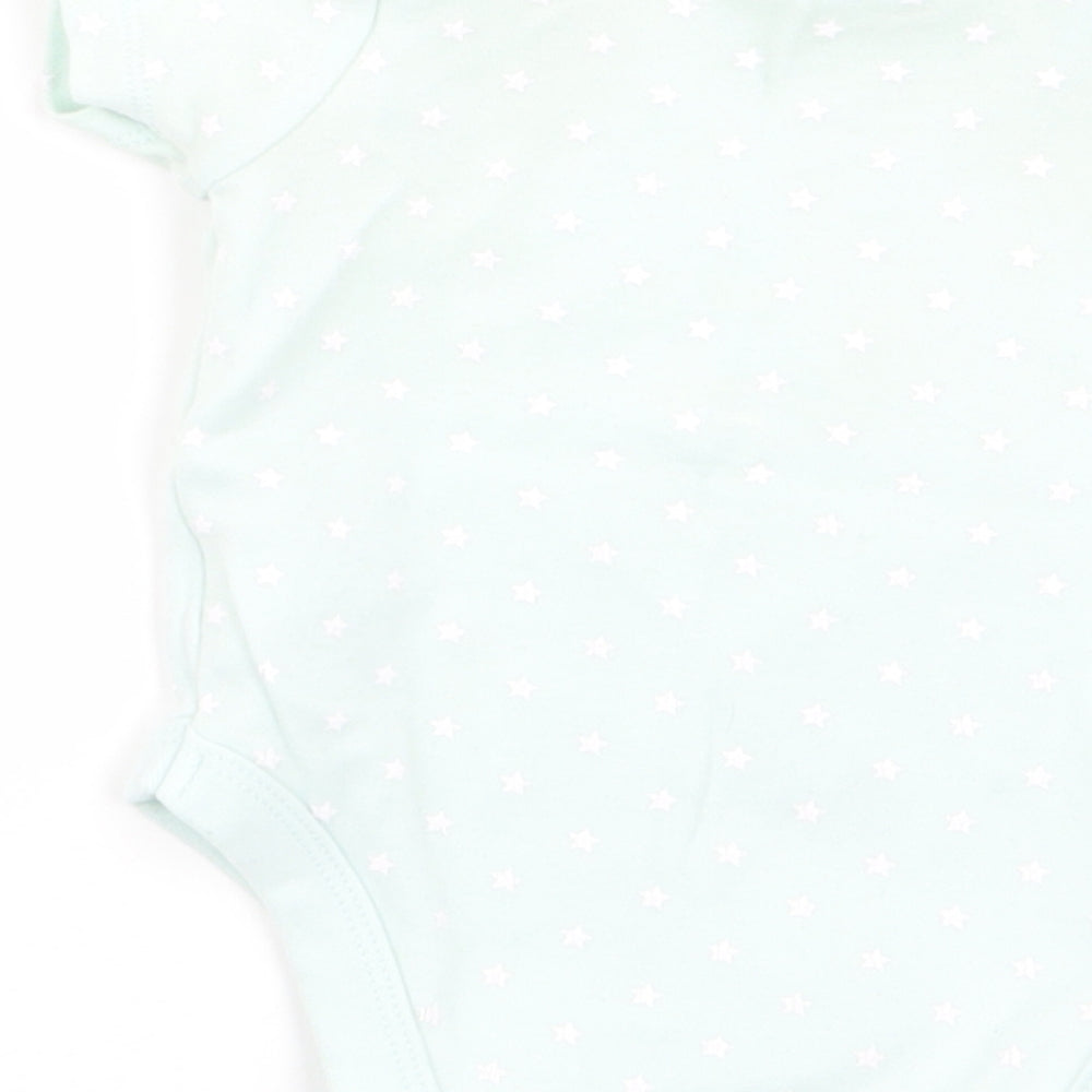 Mini Club Girls Green Geometric  Babygrow One-Piece Size 0-3 Months