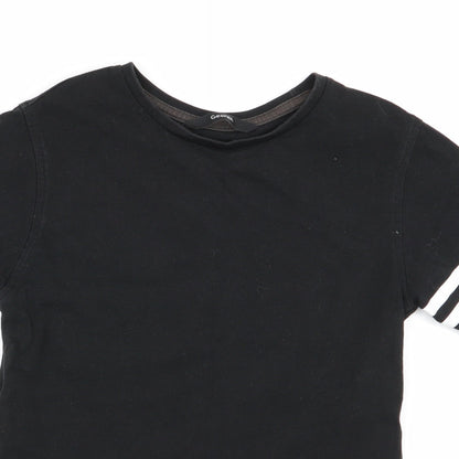Asda George Boys Black   Basic T-Shirt Size 5-6 Years