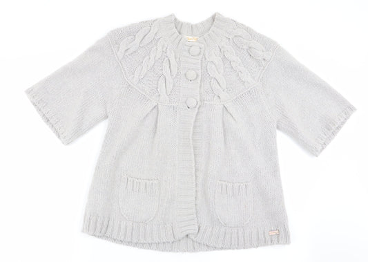Chilli Pepper Womens Grey   Cardigan Jumper Size L
