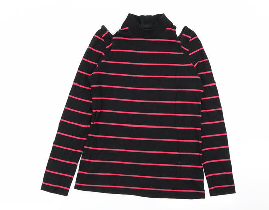 NEXT Womens Multicoloured Striped  Basic T-Shirt Size 10