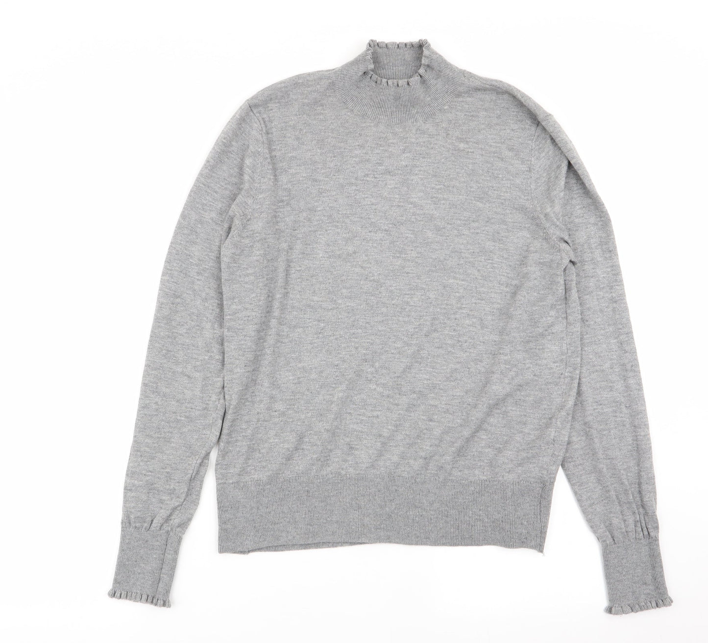 H&M Womens Grey   Basic T-Shirt Size 8