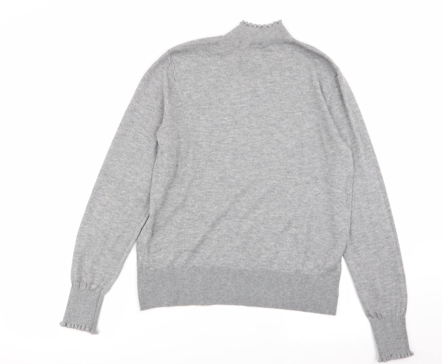 H&M Womens Grey   Basic T-Shirt Size 8