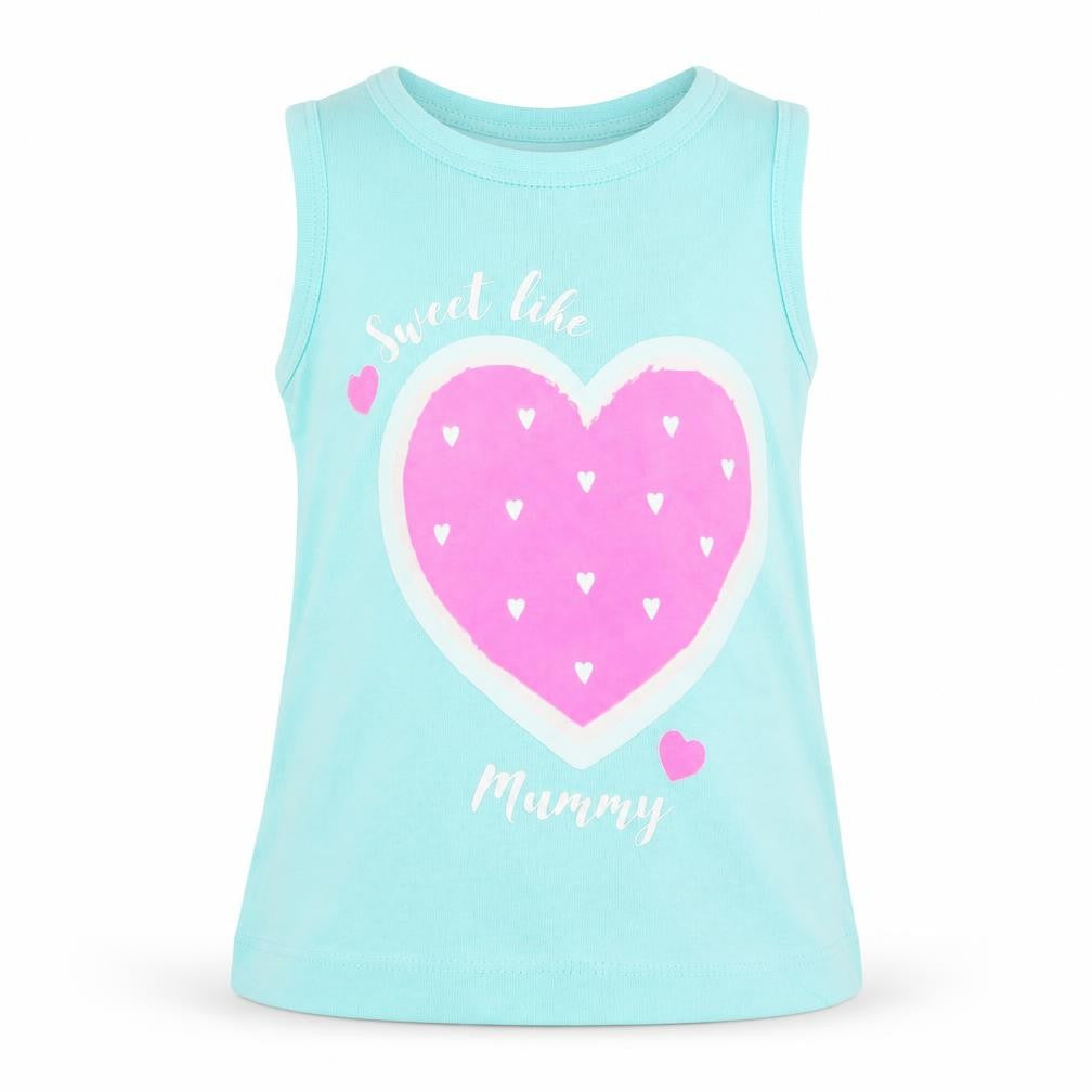 Primark Girls Blue   Basic Tank Size 9-12 Months
