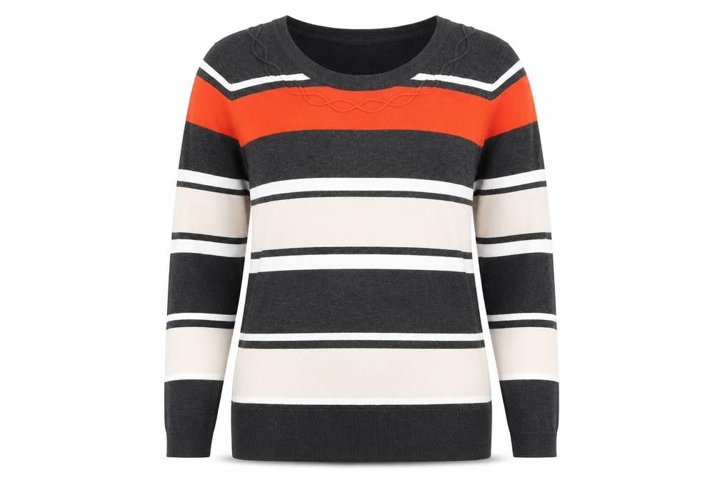 Country Casuals Womens Multicoloured Striped Pullover Jumper Size XL