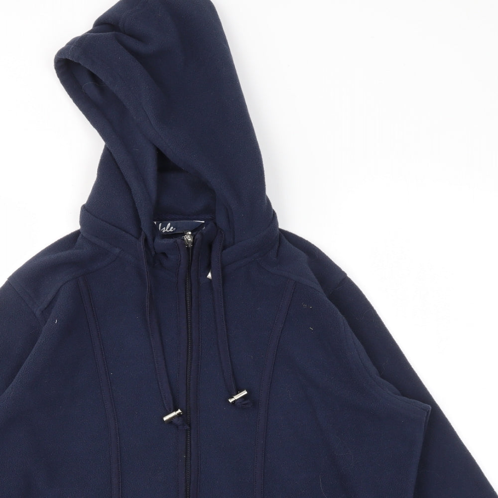 ISLE Womens Blue   Full Zip Jumper Size 10