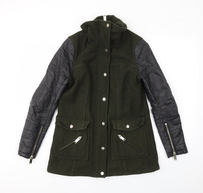 River Island Womens Green   Jacket Coat Size 8