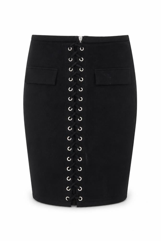 Edge Street Womens Black   A-Line Skirt Size 28 in