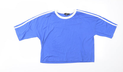 Missguided Womens Blue   Basic T-Shirt Size 10