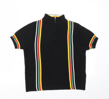 DOOPERATIVE Womens Multicoloured Striped  Full Zip Jumper Size M