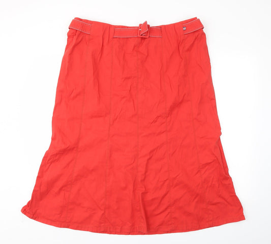 MRONA Womens Red   Flare Skirt Size 40 in