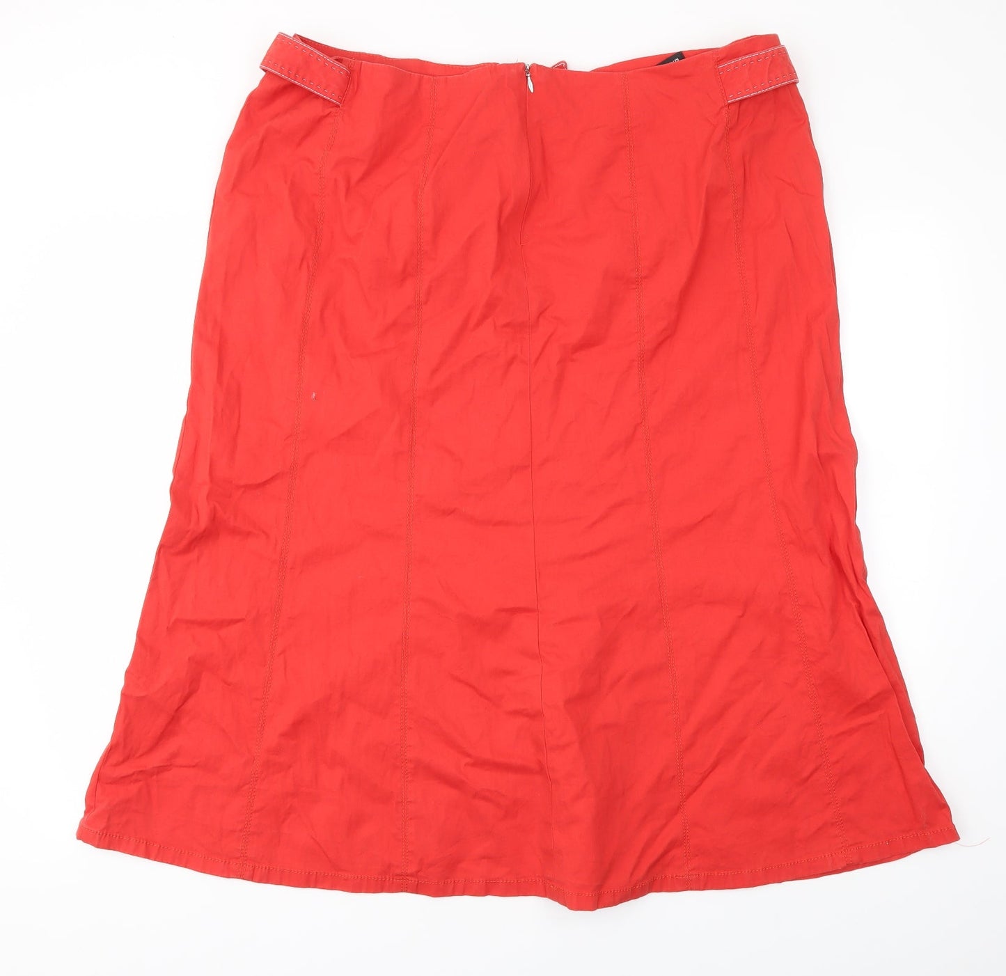MRONA Womens Red   Flare Skirt Size 40 in