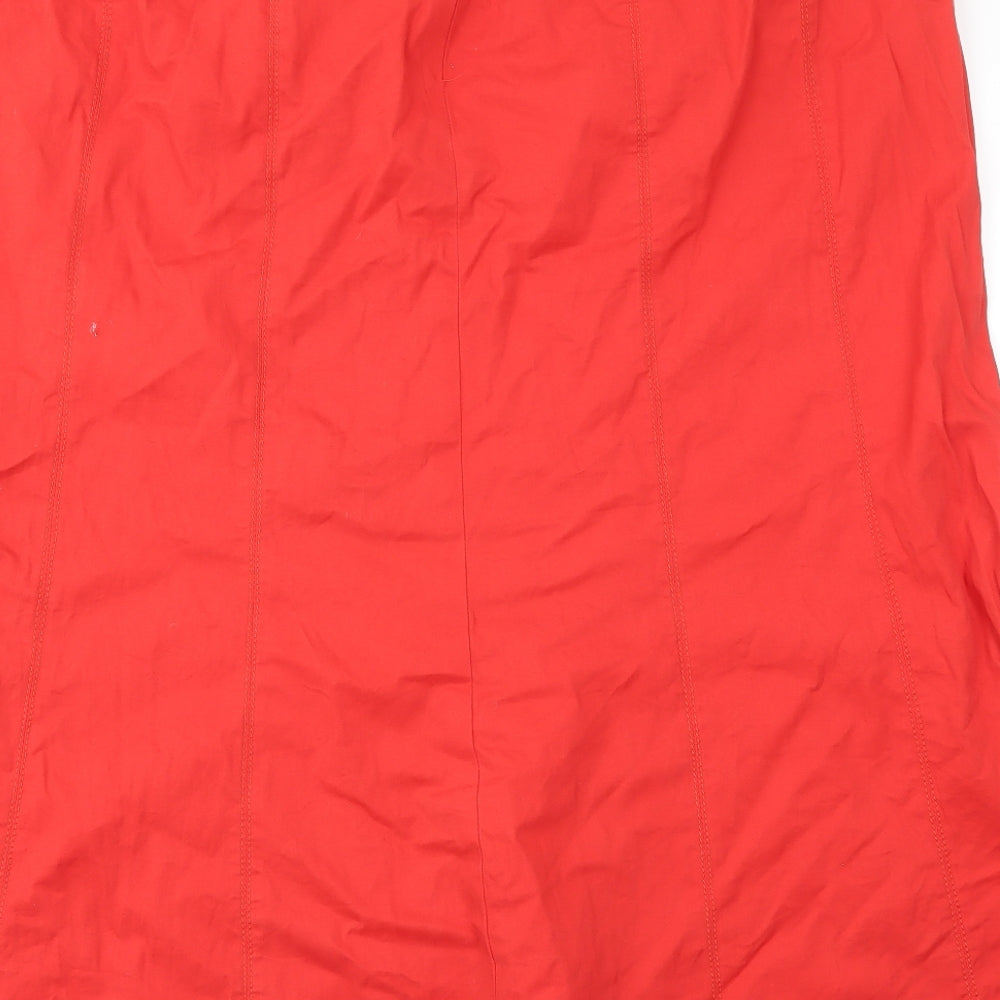 MRONA Womens Red   Flare Skirt Size 40 in