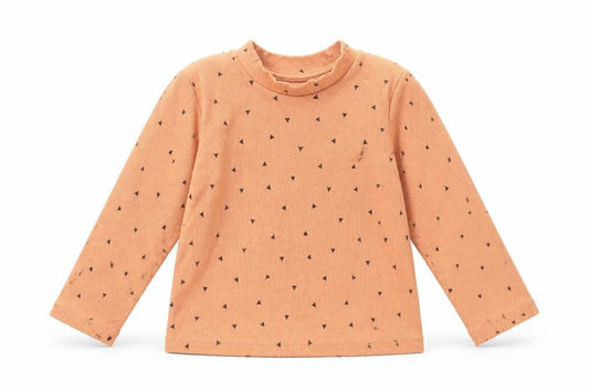 Primark Girls Orange Geometric  Basic T-Shirt Size 9-12 Months
