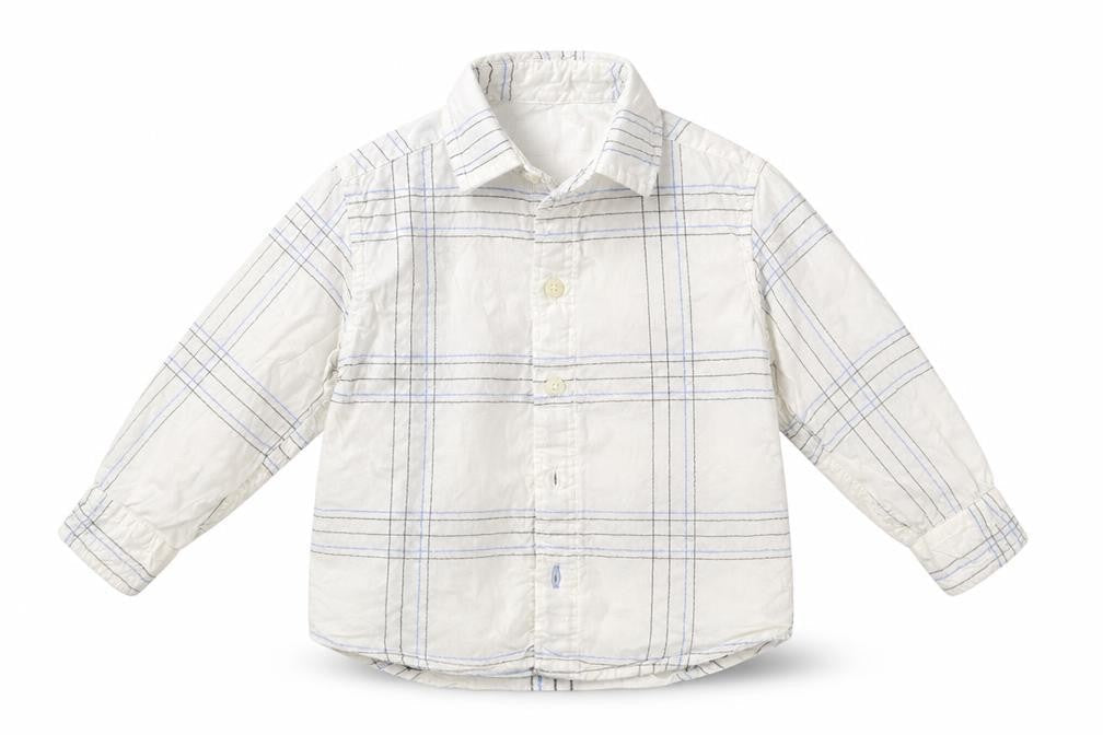Earlydays Baby White Check  Basic Button-Up Size 9-12 Months