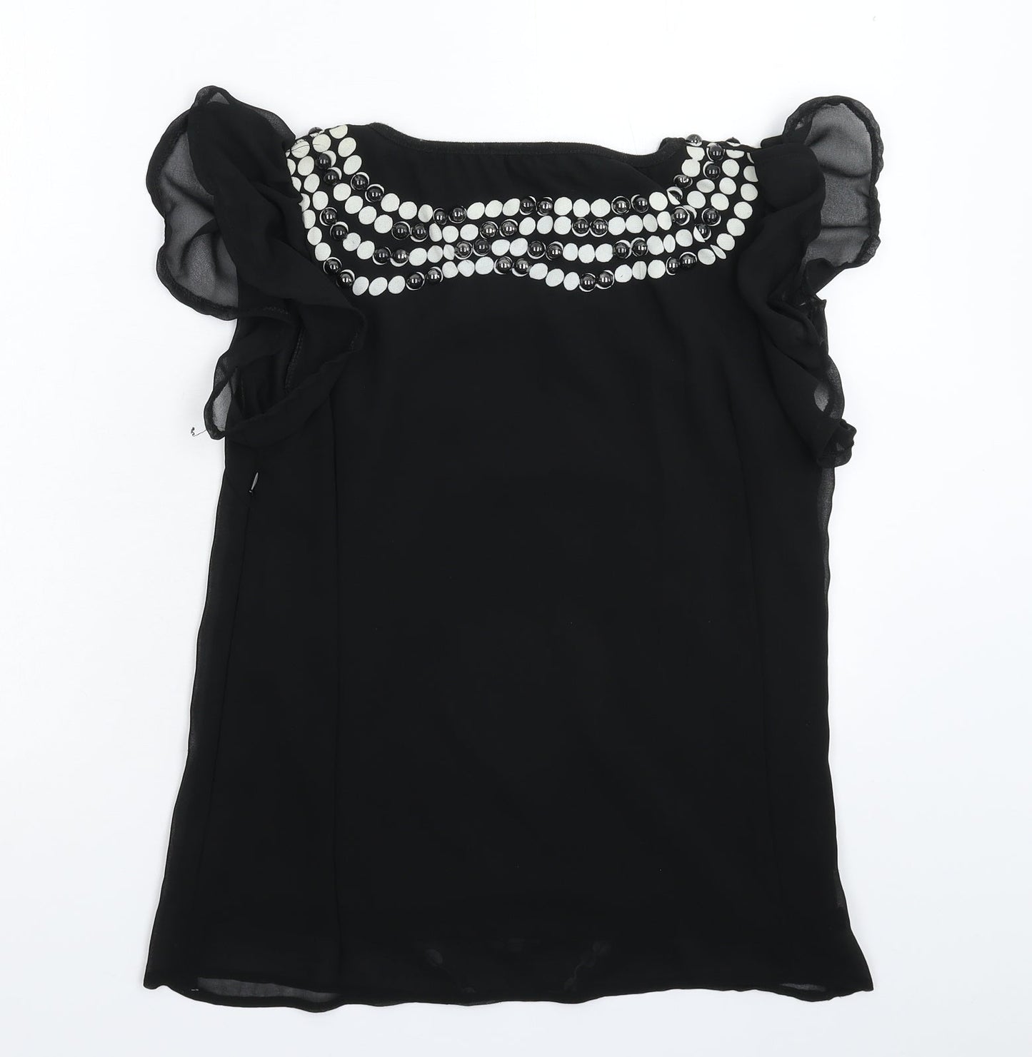 Club L Womens Black   Basic Blouse Size M