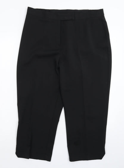 Wardrobe Womens Black   Cropped Trousers Size 16 L23 in