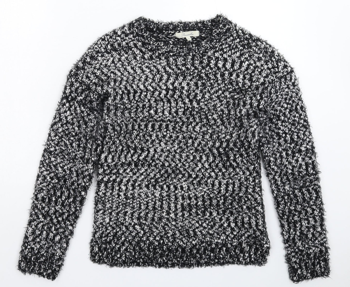Peacocks Womens Grey  Knit Pullover Jumper Size S