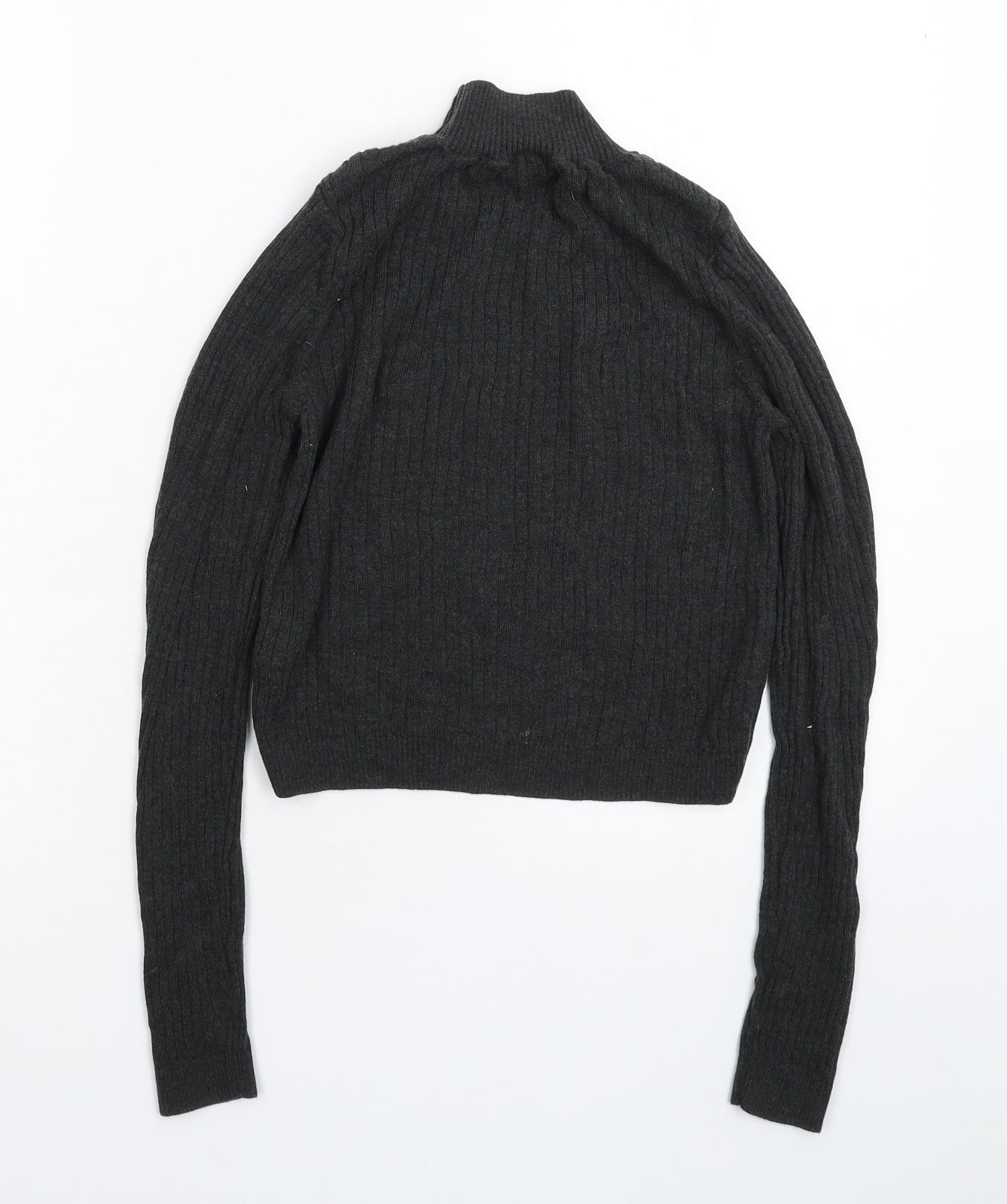 Topshop Womens Grey  Knit Pullover Jumper Size 10