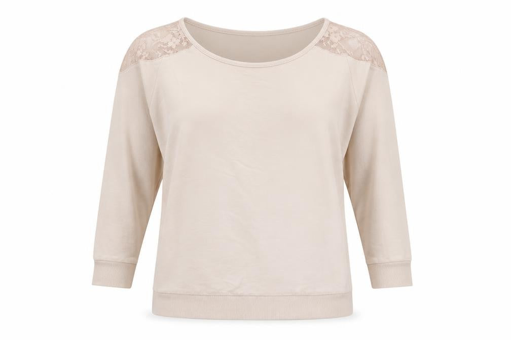 Jane Norman Womens Beige   Pullover Sweatshirt Size 10