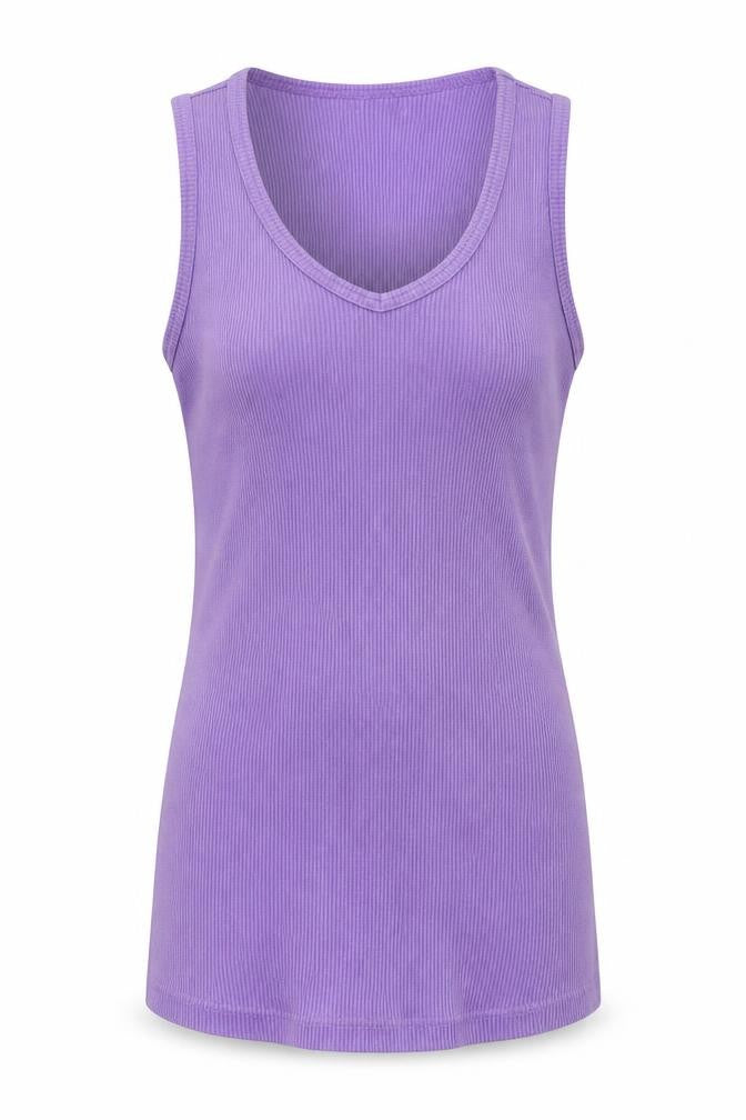 Jordanna Womens Purple   Basic Tank Size S