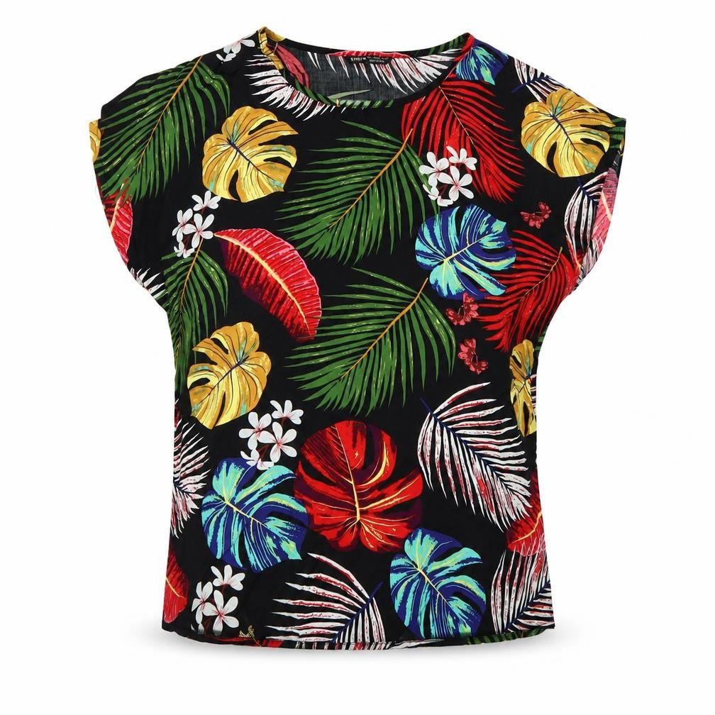 Shien Womens Multicoloured Floral  Basic Blouse Size L