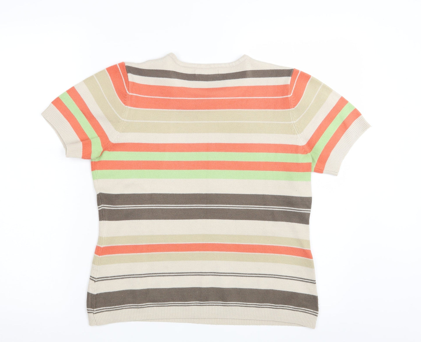 BERKETEX Womens Multicoloured Striped Knit Pullover Jumper Size 16