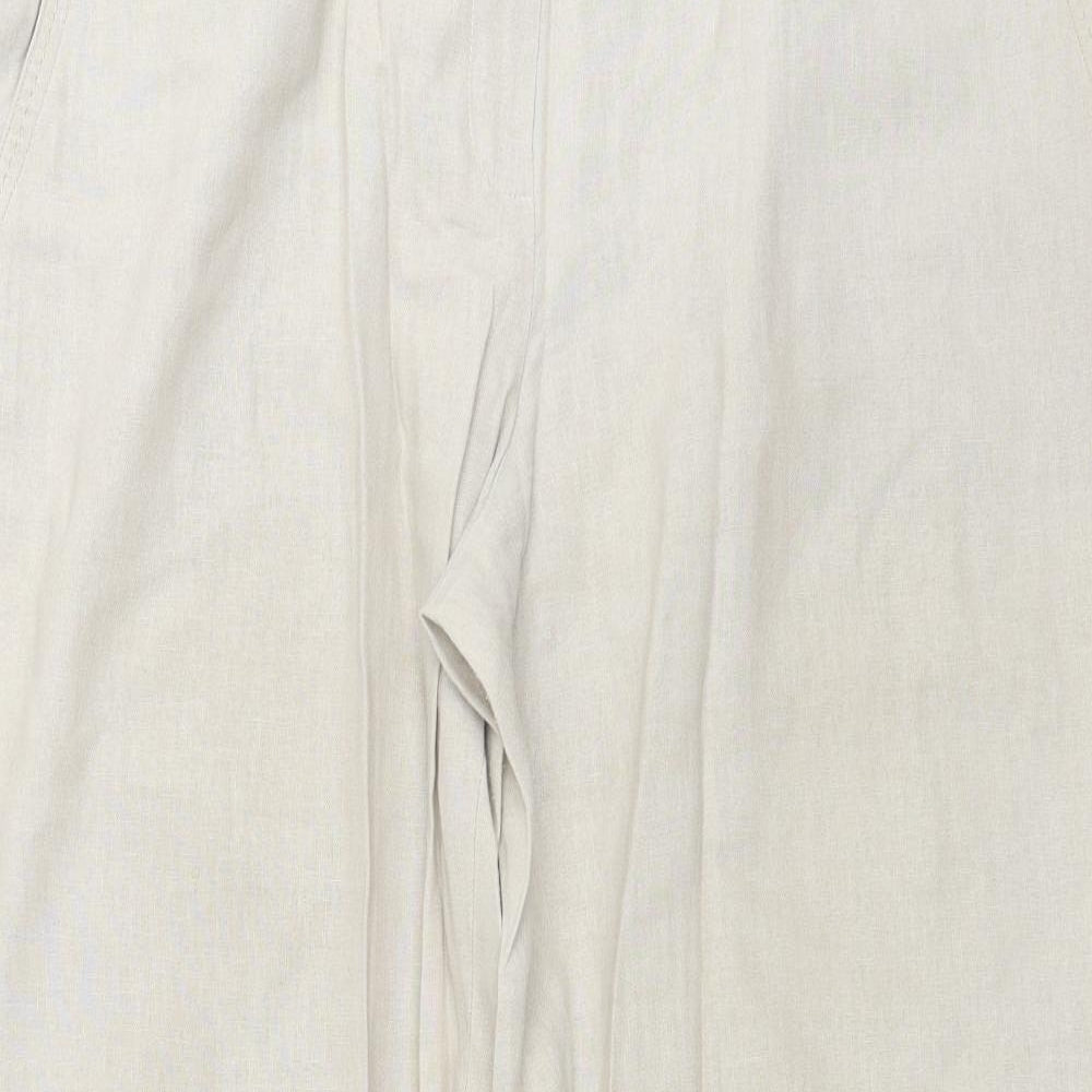 Marks and Spencer Womens Beige   Trousers  Size 14 L29 in