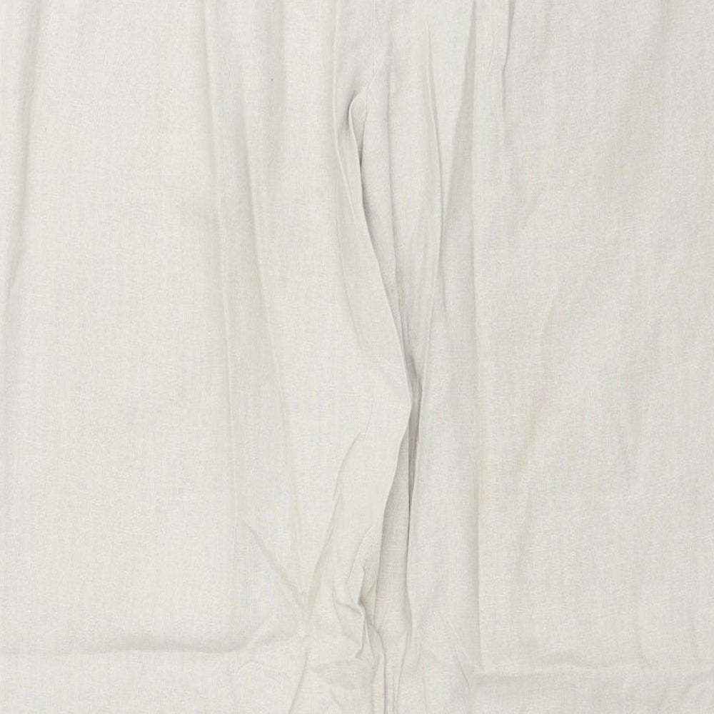 Marks and Spencer Womens Beige   Trousers  Size 14 L29 in