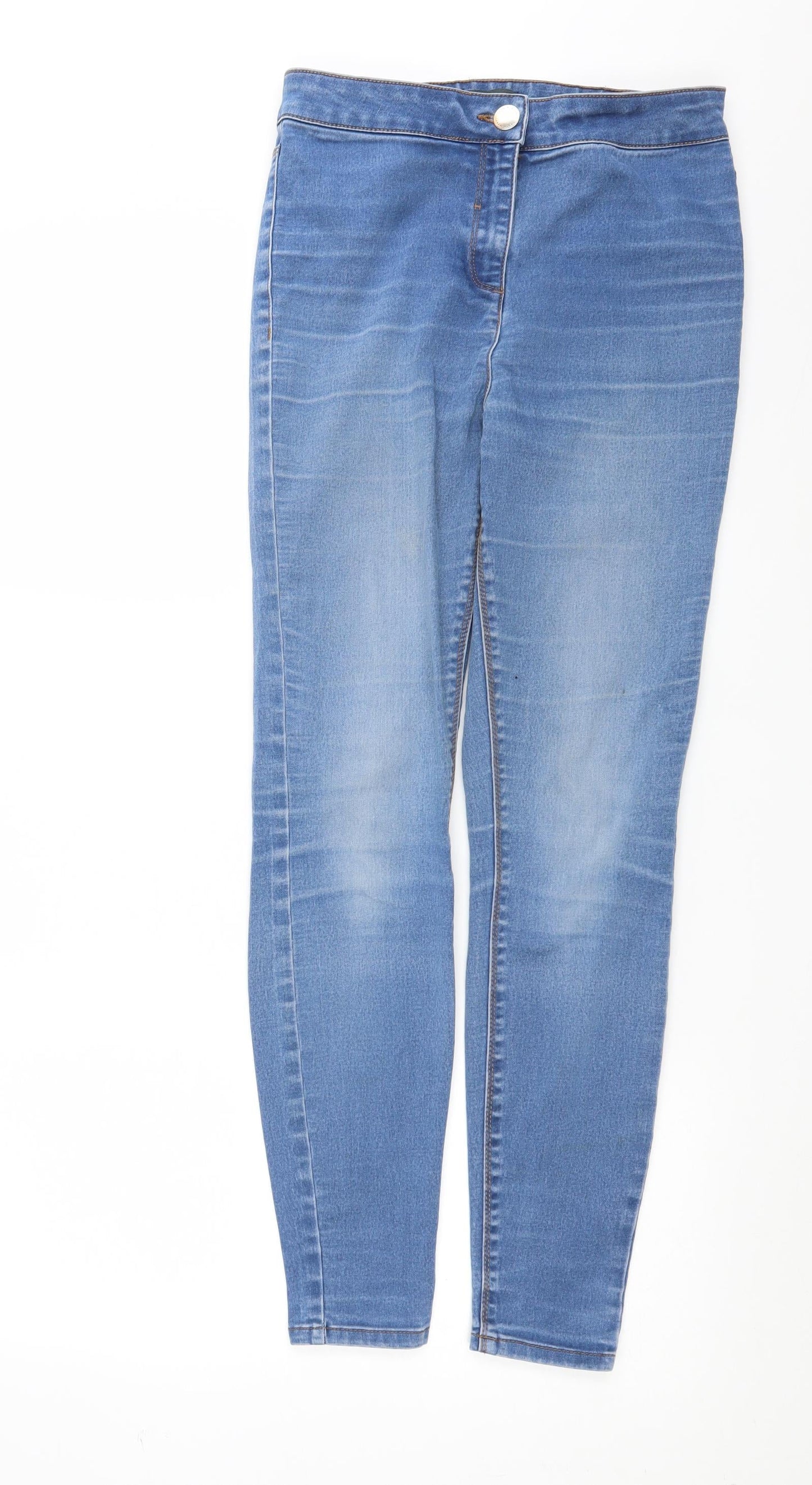 Papaya Womens Blue  Denim Skinny Jeans Size 10 L27 in